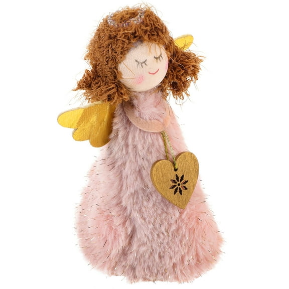 WHAMVOX Angel Tree Topper for Decoration PVC Plush Material Adds Festive Atmosphere 1Pc