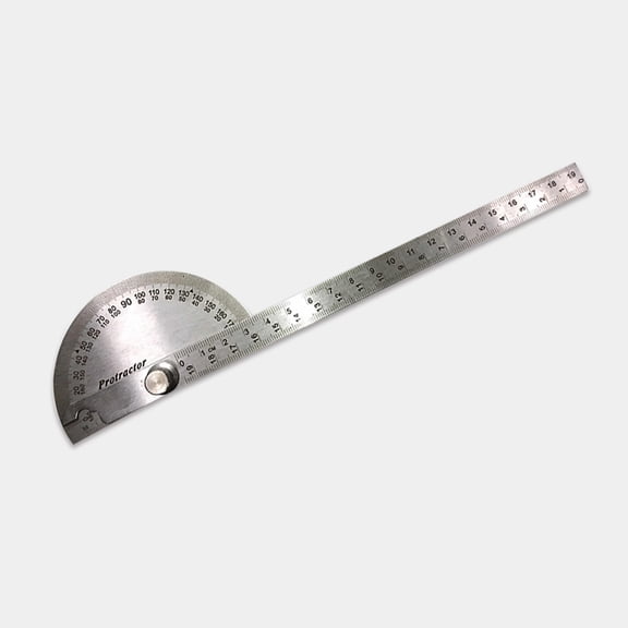 WHAMVOX Angle Protractor 180 Degree Rotation Angle Ruler Angle Finder Ruler Measure Tool