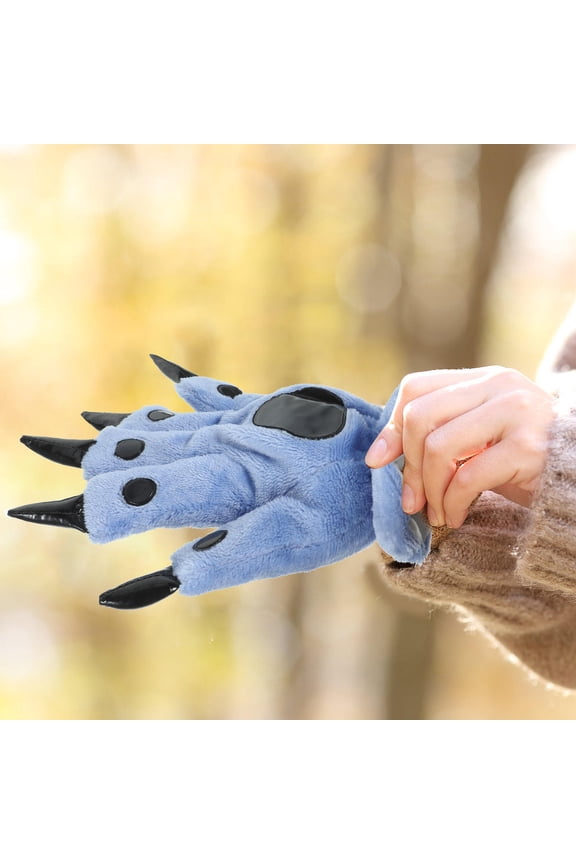 glove winter Dinosaur Claw Gloves Cartoon Style Plush 1 Pair Role Playing Adults Christmas