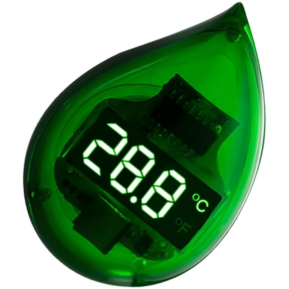 WHAMVOX Aquarium Thermometer with Large Screen for Measuring Temperature in Fish Tank or Reptile Box ABS Material Green Color