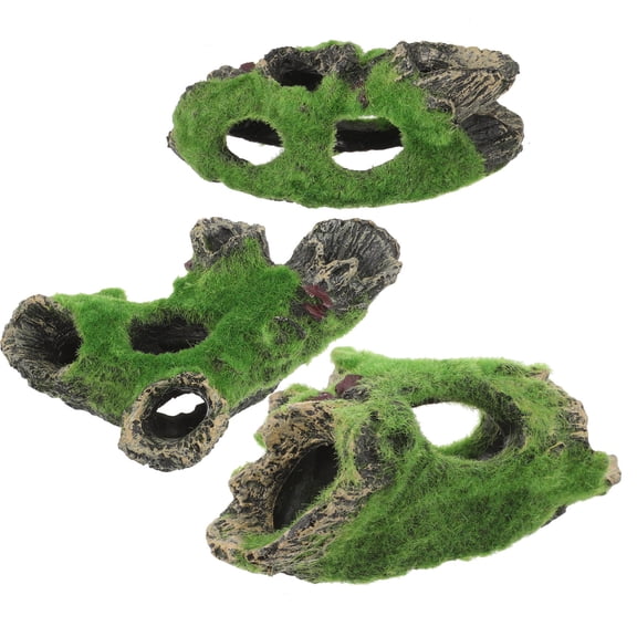 SEWCHICS Interesting Fish Tank Decoration Resin Ornaments Multi Shrimp Cave 3Pcs 5.5X3.9X2.2In