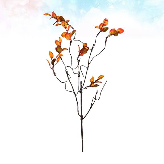 WHAMVOX Artificial Berry Simulation Branch 52X6CM Orange for Home Decor and Office Atmosphere 1Pack