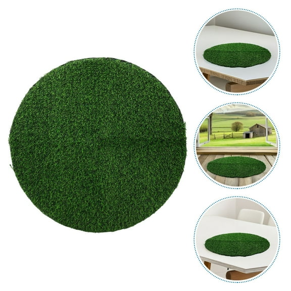 WHAMVOX Artificial Grass Rug Simulated Table Cover Tablecloth Festive Baby Green