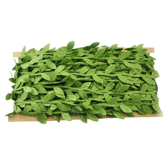 WHAMVOX Artificial Green Leaves Fabric Garland Decorative Accessories for Wedding and Home Decor 40M