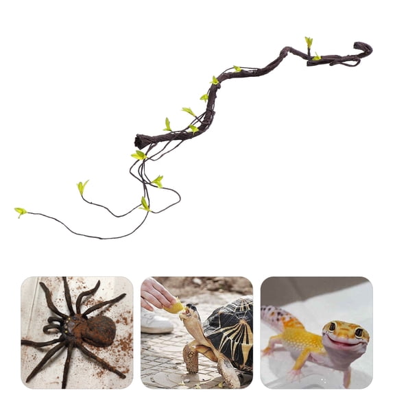 WHAMVOX Artificial Rattan Lifelike Reptile Vines Amphibians