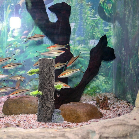 WHAMVOX Artificial Tree Trunk Fish Tank Decoration Aquarium Tree Stump Betta Fish Accessory Underwater Decor Landscape Tree Trunk for Aquarium