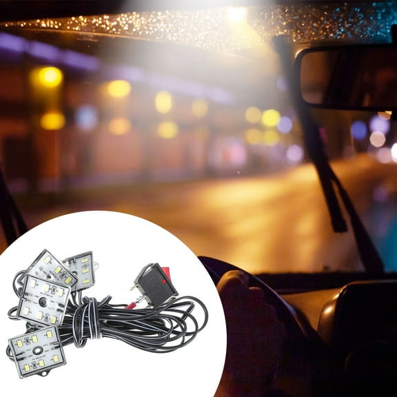 WHAMVOX Led Camper Light White For RV Interior 2Pack