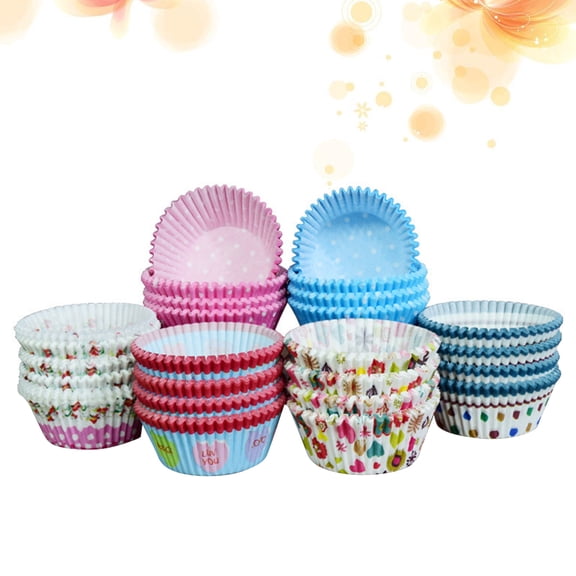 WHAMVOX Assorted Color Paper Cupcake Wrappers for Baking 80 Pcs Sturdy NonStick Flexible Muffin Liners
