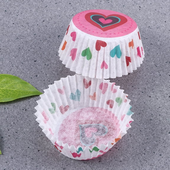 WHAMVOX Assorted Color Paper Cupcake Wrappers for Baking Use Sturdy Flexible NonStick 100 Pieces