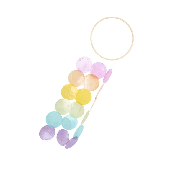 WHAMVOX Assorted Color Wind Chime Pendant Made of Durable Synthetic Material for Balcony Decoration 10 Inch