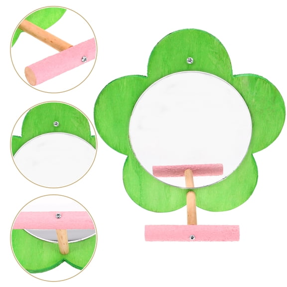 WHAMVOX Assorted Color Wooden Bird Perch Stand for Parrots and Parakeets Easy Installation Interactive Play 19.5 x 10.5 x 9.5 inches