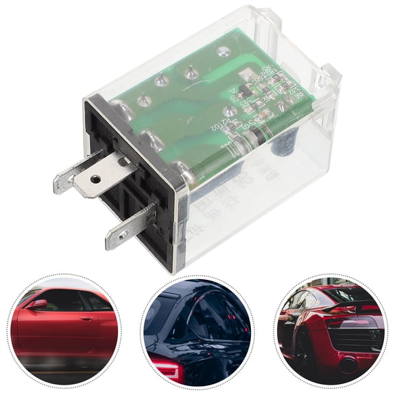 WHAMVOX Auto LED Flasher Relay for Cars and Motorcycles Transparent Plastic Easy Installation Durable Performance