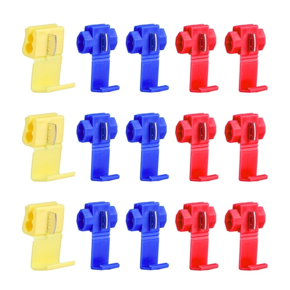 WHAMVOX BESTOMZ 100pcs Branch Terminals & Splice Solderless Wire Connector Fitting Cable Clamp Cable Clip Sets Kit