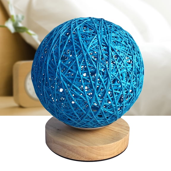 WHAMVOX Baby Dimmable Lamps Bedside Dimming Table Twine Rattan Ball