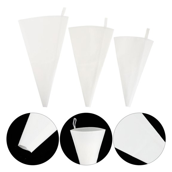 WHAMVOX 3-Pack 14 Inch Disposable Baking Piping Bags for Buttercream Icing with Easy-to-Use Design