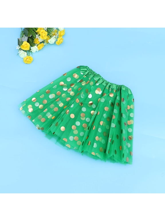 Ballet Tutu for Girls Sequined Skirt Tulle Robe Tutus Child Green