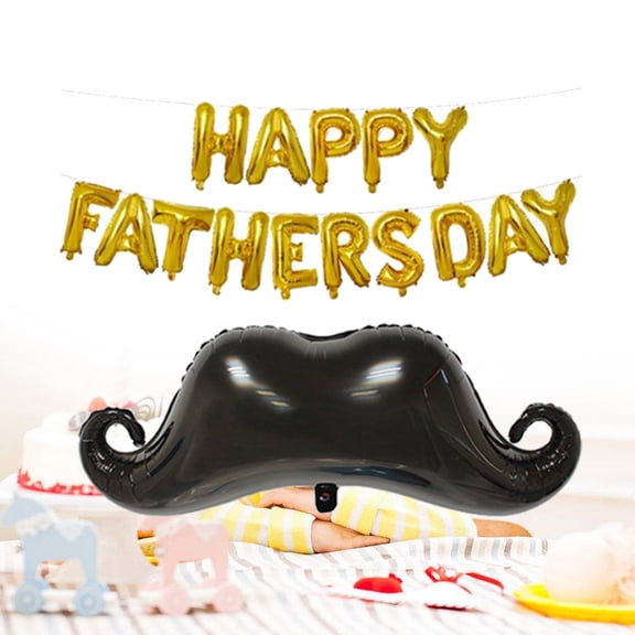 WHAMVOX Balloon Decoration Aluminum Foil Balloons Beard Shaped