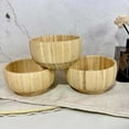 thumbnail image 1 of WHAMVOX Bamboo Dinnerware Reusable Bamboo Bowl for Kids Salad Bowl Soup Bowl Ramen Bowl Fruit Bowl and Rice Bowl for Kids and Adults, 1 of 8