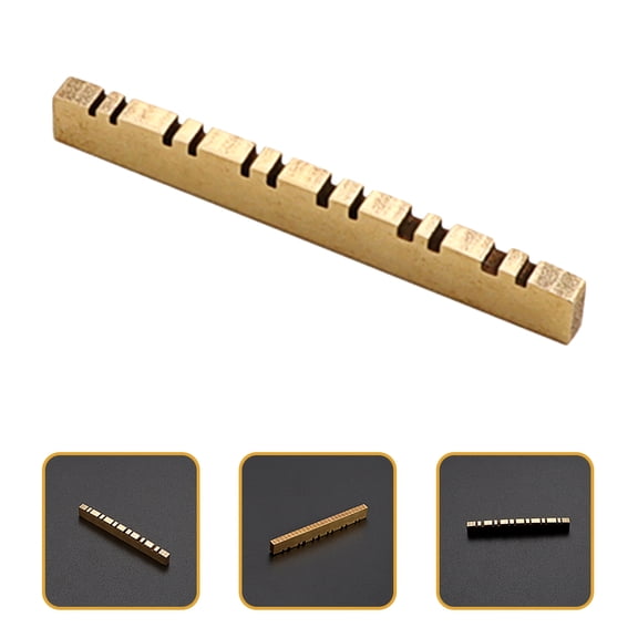 WHAMVOX  Banjo Bridge Saddle Classical Mandolin Nut Acoustic Guitar Golden