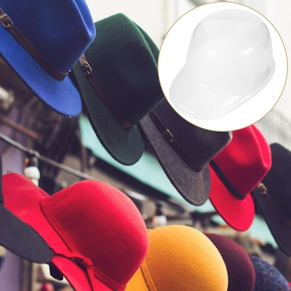 WHAMVOX Baseball Cap Inner Support Made of Durable Plastic Transparent Hat Shaper for Display 5 Pieces