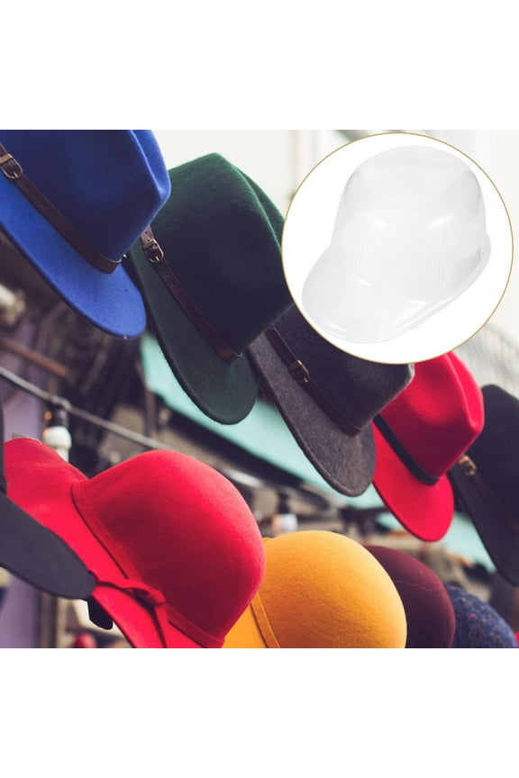 Baseball Cap Inner Support Made of Durable Plastic Transparent Hat Shaper for Display 5 Pieces