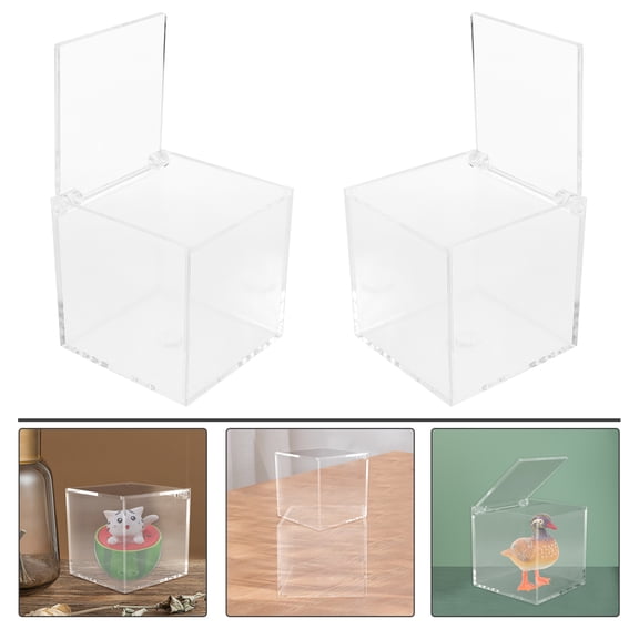 WHAMVOX Baseball Storage Rack with Transparent Acrylic Display Box for Collectibles and Artwork Showcase 2