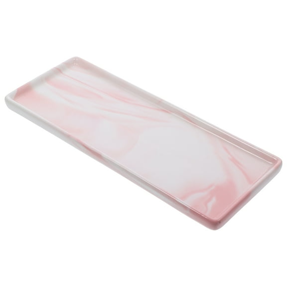 HOOWIFFY Bathroom Storage Tray Pink Ceramic 1Set Cup Holder