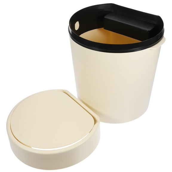 SEWCHICS Garbage Can Beige Rectangular 1Set 12X10.5in