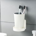 thumbnail image 1 of WHAMVOX Bathroom Rack Bathroom Shelves Bathroom Shelf Storage Rack 9x8.5cm White, 1 of 8