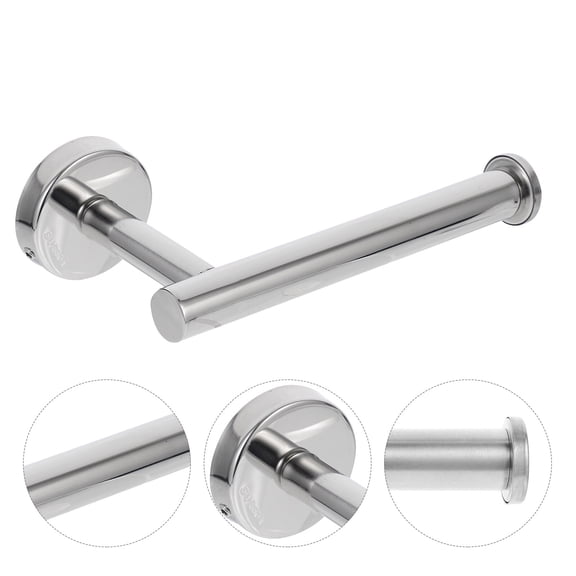 WHAMVOX  Bathroom Tissue Holder over The Toilet Storage Wall Mount Paper Silver