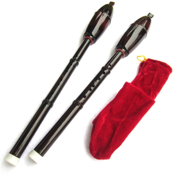 WHAMVOX Bau Flute Traditional Folk Wind Instrument Child Student 42X8.5CM Black