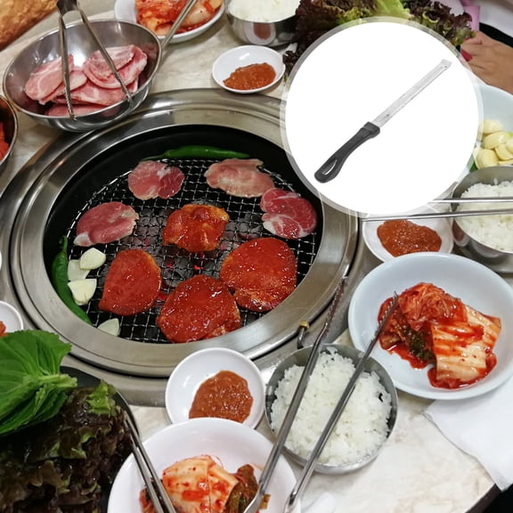 WHAMVOX Bbq Grill Tool Stainless Steel Bbq Grate Lifter Heavy Duty Fire Poker Cooking Grid Lifter Grill Accessories For Outdoor Oven Racks And Barbecue Stove Accessories