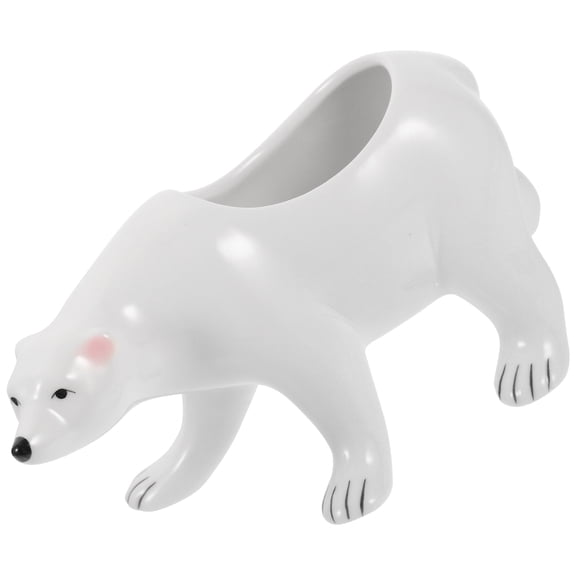 WHAMVOX Bear Ceramic Animal Planter Pot for , Flower Pot Decor for Office Desk,