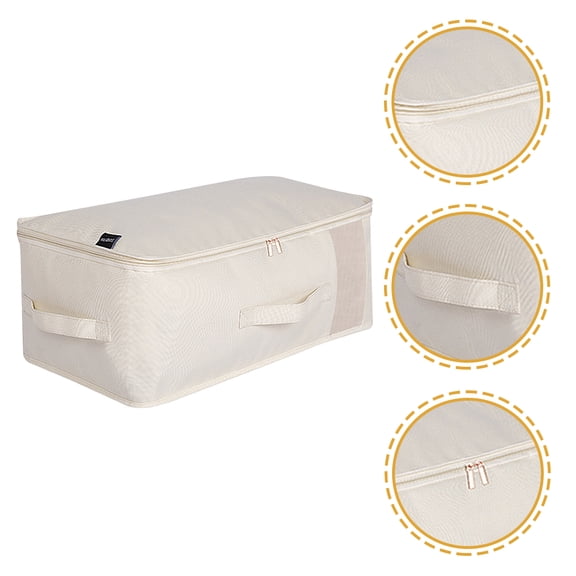 WHAMVOX  Bedding Storage Comforter Organizer Bag Zipper Transparent Window