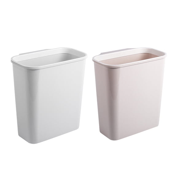 WHAMVOX Beige Kitchen Garbage Bin Storage Box Made of PP Material for Cabinet Door Organization 7.8x4.5x11.2 Inches