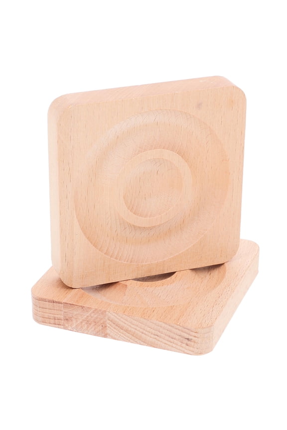 Beige Synthetic Wood Bracelet Display Tray for Organizing and Showcasing Jewelry Accessories