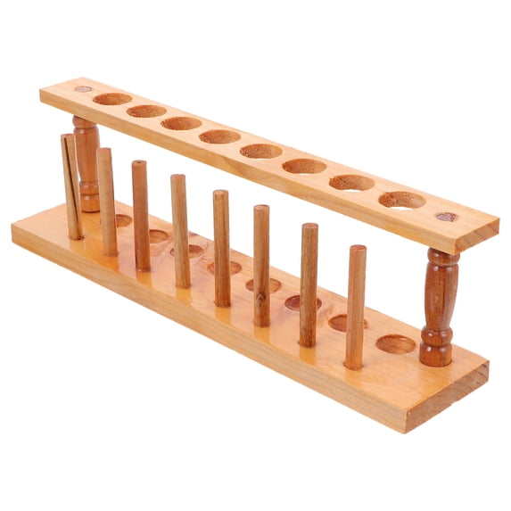 WHAMVOX Beige Test Tube Rack for Teaching Use Made of Plastic Lightweight and Portable 7.5 x 5.2 Inches