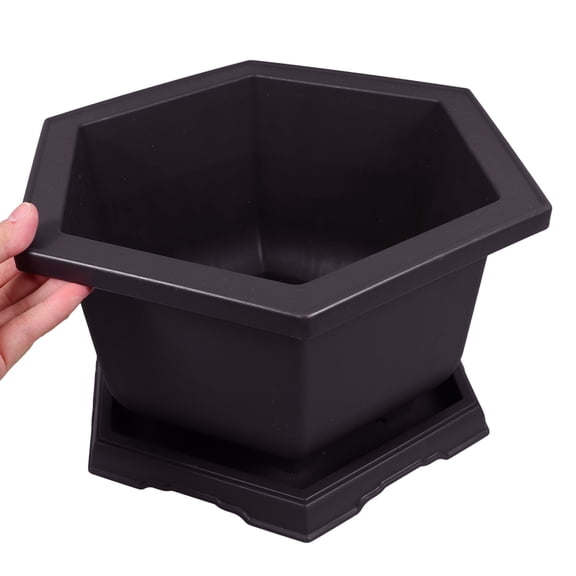 WHAMVOX Big Plant Pots Outdoor 25.00X25.00X14.00CM Dark Brown