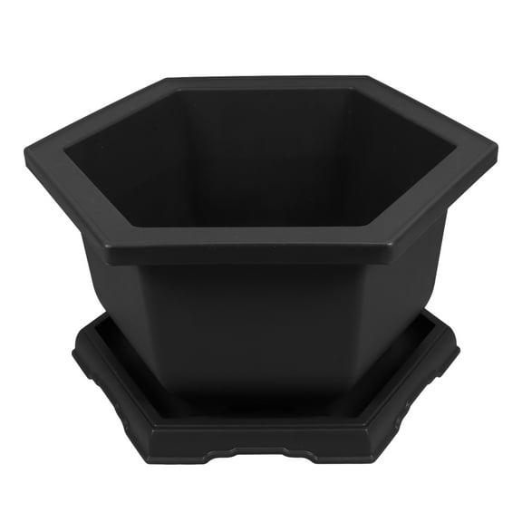 WHAMVOX Big Plant Pots Outdoor 25.00X25.00X14.00CM Dark Brown