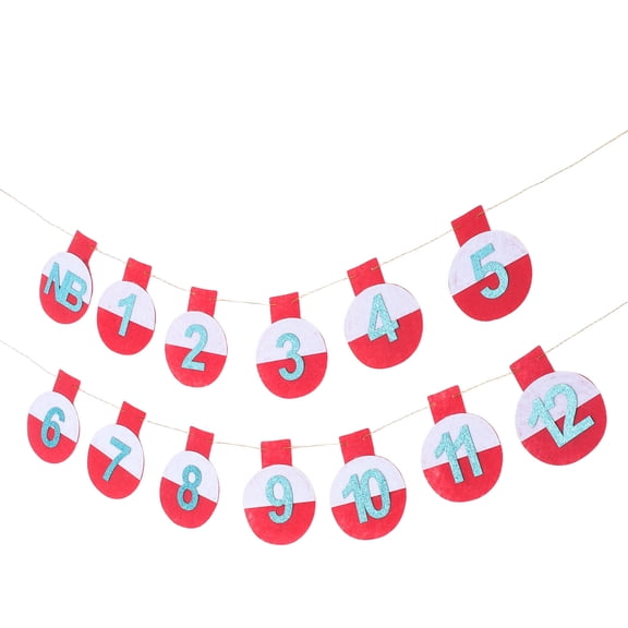 WHAMVOX  Birthday Pull Flag Banner Cute Decorations for Kids Welcome Baby