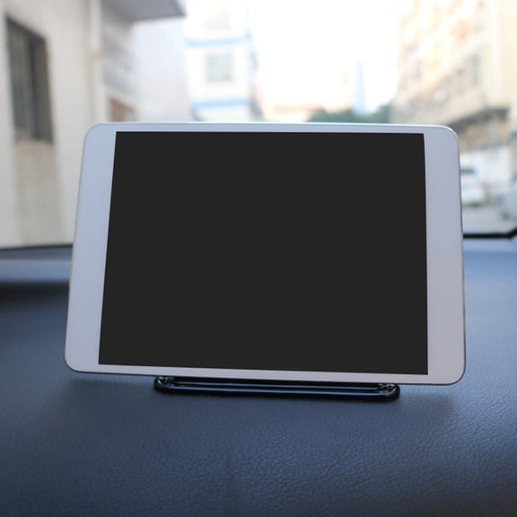 WHAMVOX Black Car Phone Holder with Non slip Silicone Base for Dashboard Use Adjustable 360 Degree Rotation