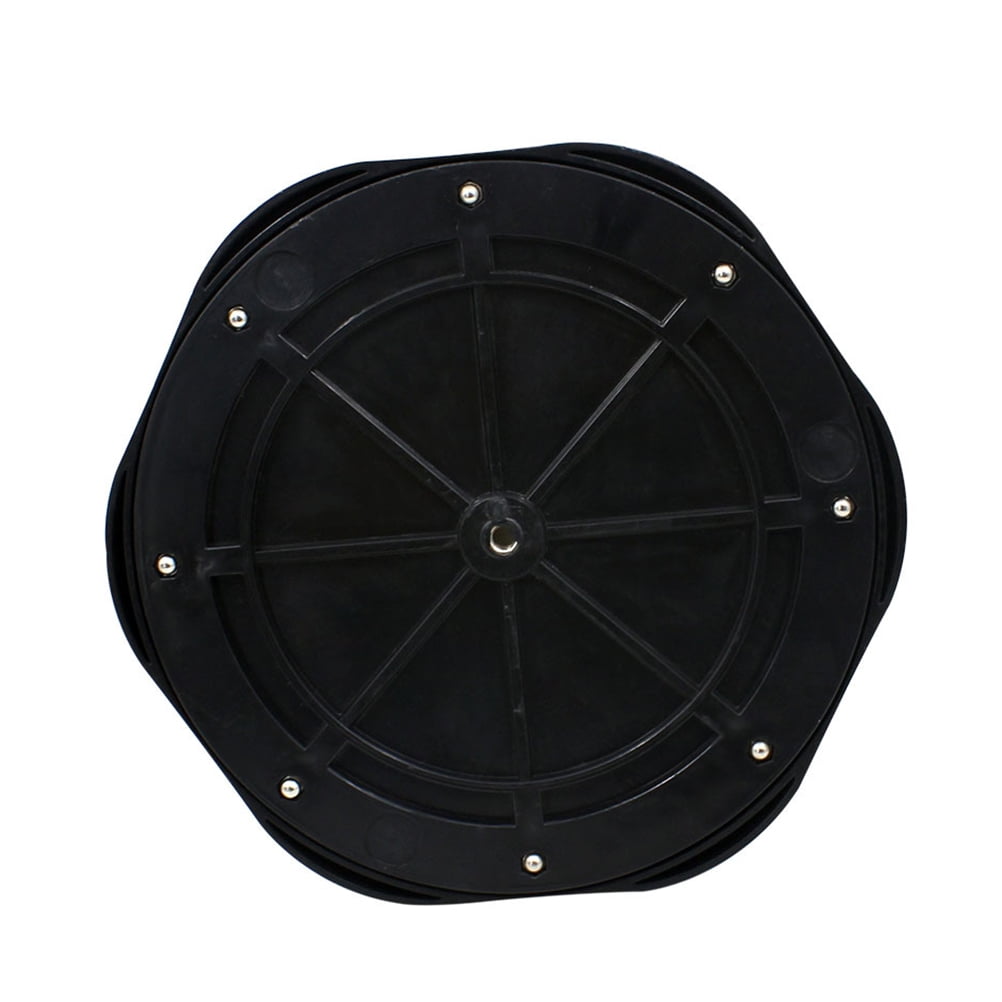 WHAMVOX Black Drum Practice Pad Set with 10 Inch Plastic Dumb Drum 2 Sticks and Storage Bag for Playing Use
