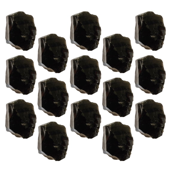 YSNOOWE Natural Obsidian Stone Black Crushed Stones 1 Set (500g) for Healing