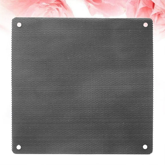 WHAMVOX Black PVC Computer Dust Cover with Fine Mesh for Home Use 10pcs 14x14cm