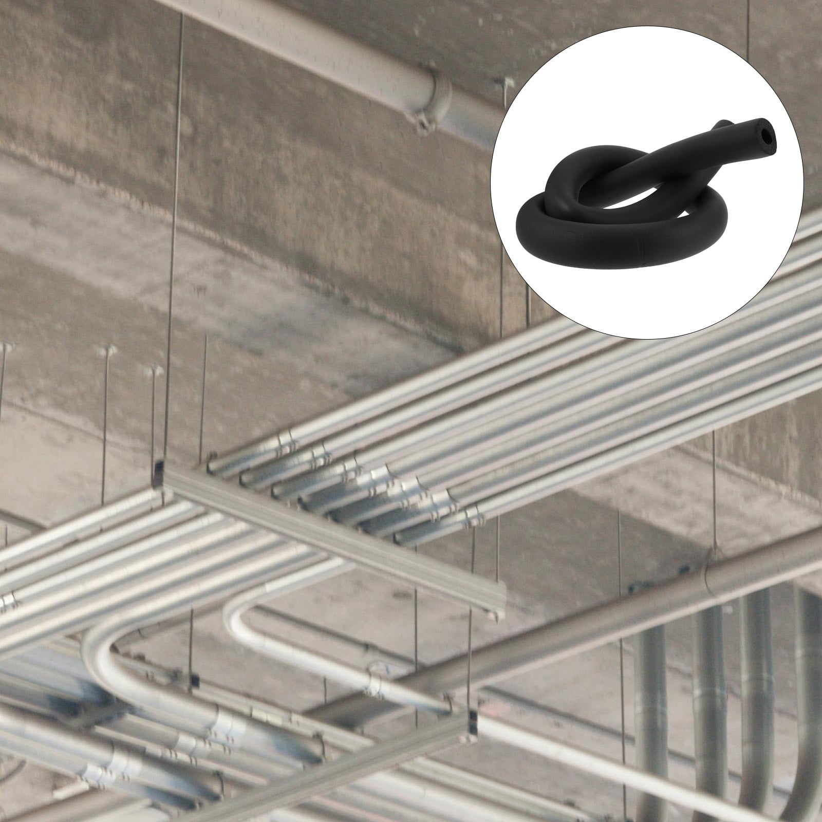 Pipe Ppadding WHAMVOX Black Pipe Insulation Foam Tube for Cargo Padding and Air ...
