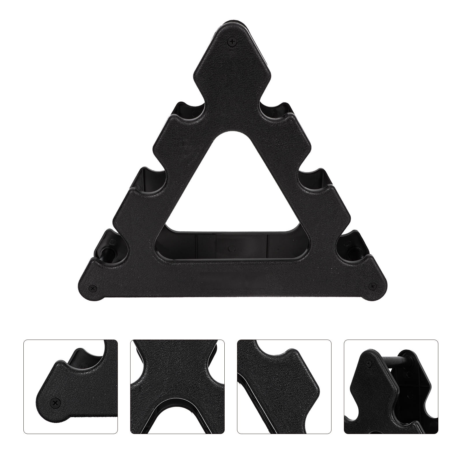 WHAMVOX Black Plastic Dumbbell Rack for Storage Simple Design Prevents ...