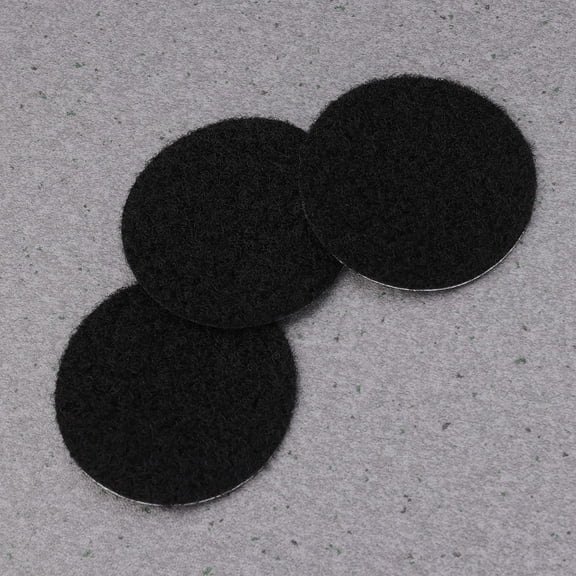 WHAMVOX Black Self-adhesive Nylon Hook Loop Dots Reusable Stickers for Home Set