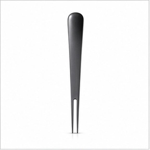 WHAMVOX 1pc Black Stainless Steel Fruit Fork, Polished Dessert Appetizer Pick for Home Kitchen Dining Reusable Tableware