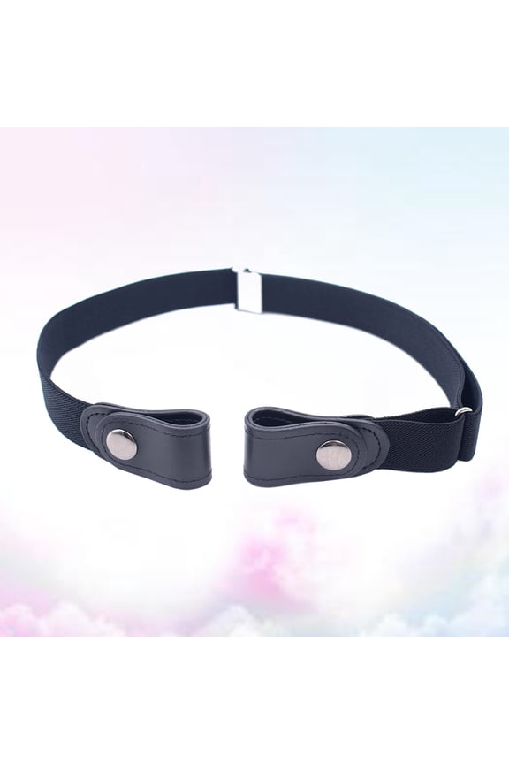 Stretch Waist Belt Fashion PU Leather Adjustable 1Set for Down Jacket