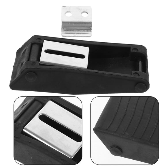 WHAMVOX Black Toggle Latch Crafted from Stainless Steel and Rubber for Buckling with Compact Design and Stable Locking Effect 2pcs